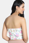 Zivame Non-Padded Short Slip Corset - Red Print — thumbnail 2